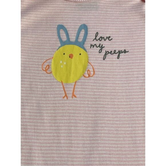 CARTER’S BABY 6M Easter Chick Bodysuit -“ LOVE MY PEEPS” - Picture 2 of 7